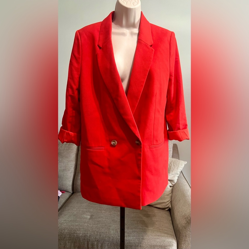 H‎ & M Double Breasted Blazer Size S Oversized.